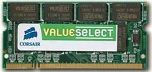 Immagine prodotto Corsair ValoreSelezione (1 x 1GB, 400 MHz, DDR-RAM, SO-DIMM)
