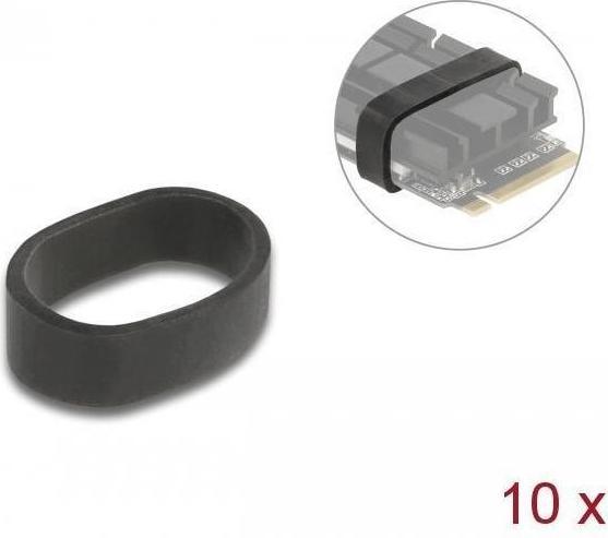 Produktbild Delock Gummiring zur Befestigung für M.2 SSD und Kühlkörper schwarz 10 Stück
