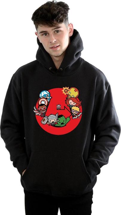 Image du produit - Sweat à capuche KAWAII AVENGERS READY STEADY WAR - Homme (XXL)