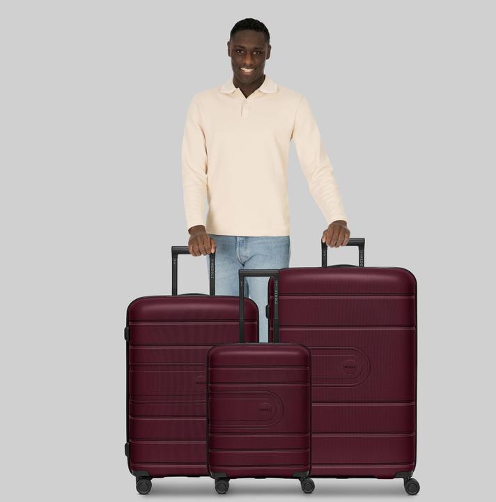 Image du produit Redolz Essentials 11 4 Rollen Kofferset 3-teilig mit Dehnfalte (240 l, XL (à partir de 115l))