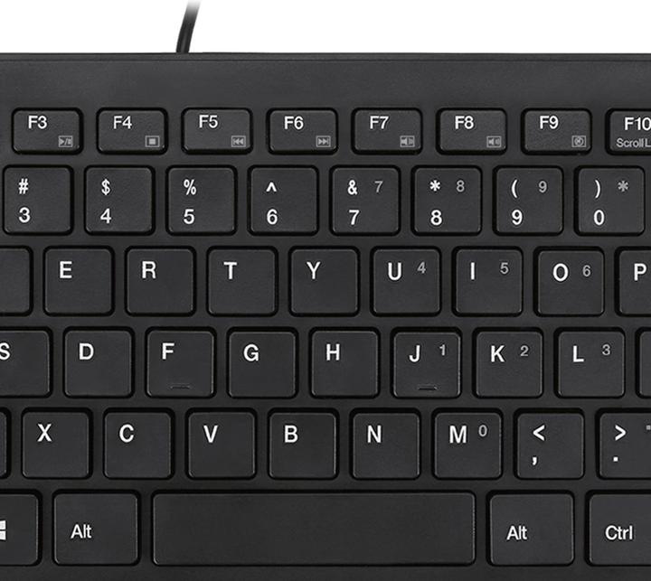 Produktbild Adesso Slim Touch Mini Keyboard USB QWERTY layout (Eng. Int., Kabelgebunden)
