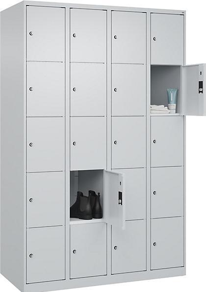 Produktbild C+P Fächerschrank 4Abteil 5F h.grau