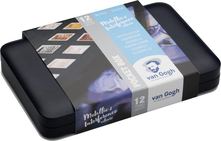 Produktbild Van Gogh Aquarell Pocketbox Metallic 12 (Mehrfarbig)
