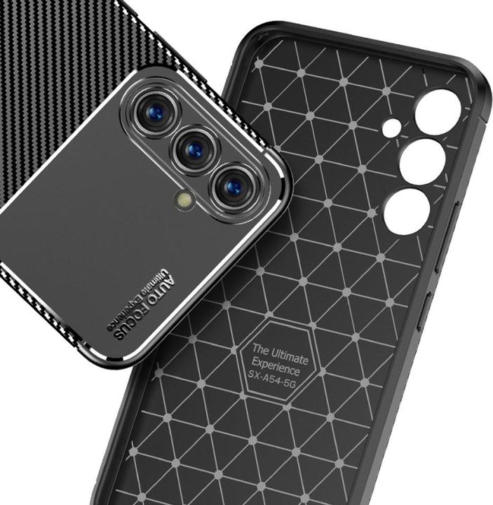Produktbild Screenguard Samsung Galaxy A54 5G Hülle Carbon Design TPU Case (Samsung Galaxy A54 5G)