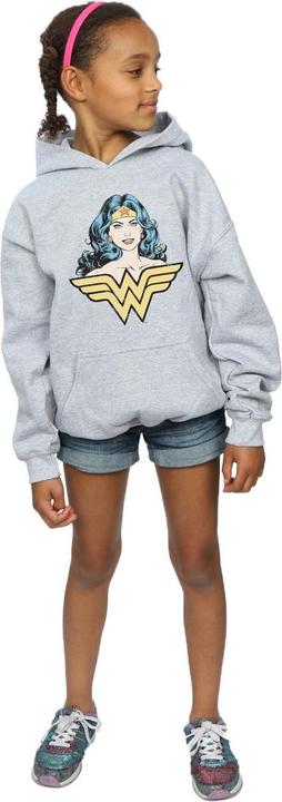 Immagine prodotto Wonder Woman Gaze Felpa con Cappuccio Ragazze (152, 158)
