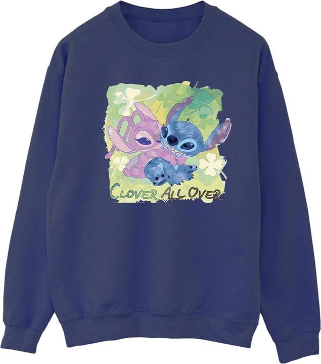 Produktbild Disney Lilo And Stitch St Patrick's Day Clover Sweatshirt (L)