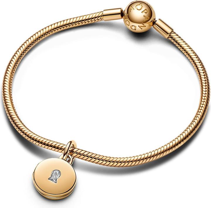 Produktbild Pandora Aufklappbares & Gravierbares Liebesmedaillon Charm Charm (Vergoldete Metalllegierung)