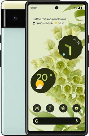 Google Pixel 6 (128 GB, Sorta Seafoam, 6.40", SIM + eSIM, 50 Mpx, 5G)