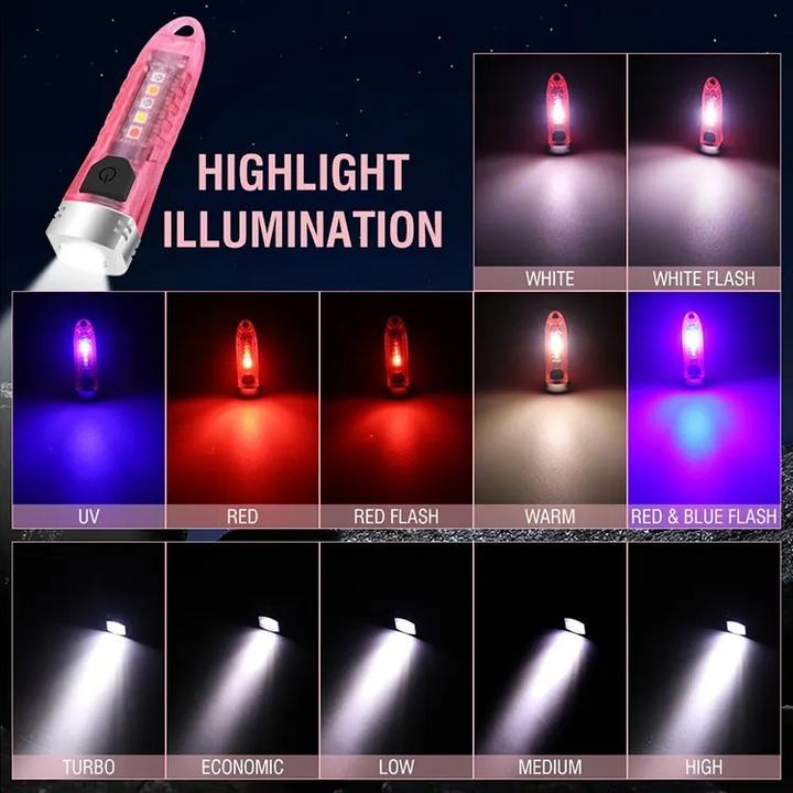 Immagine prodotto Boruit Torcia LED V1 - 12 modalità - 400 lumen (7.30 cm, 400 lm)