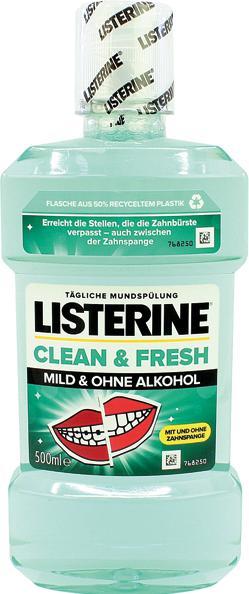 Image du produit Listerine propre et frais, bain de bouche, 500 ml (500 ml, Bains de bouche)
