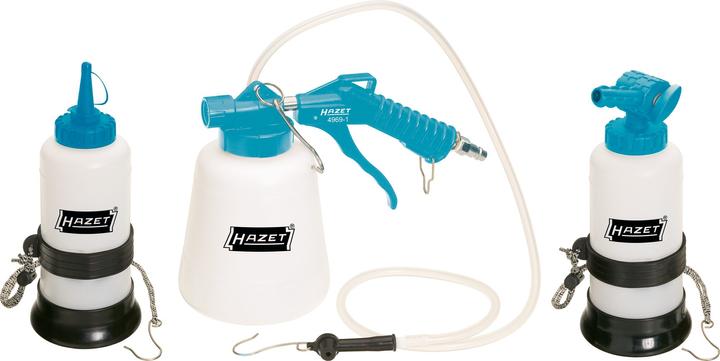 Image du produit HAZET Jeu pneumatique de purge des freins 4969-1/3 ∙ Nombre d'outils : 3