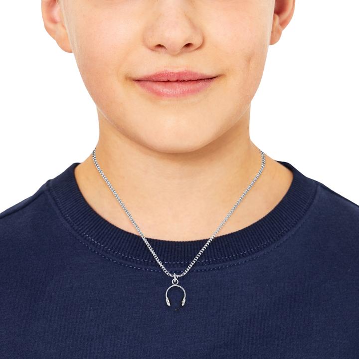 Immagine prodotto S.Oliver Halsschmuck für Jungs, Edelstahl | Gaming (Acciaio inossidabile)