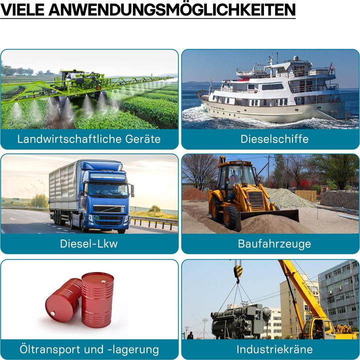 Actual product image Wiltec Heizöl- und Dieselpumpe 230V/550W 50l/min selbstansaugend Pumpe Pistole