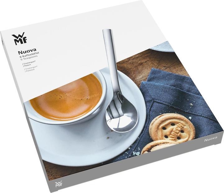 Produktbild WMF Löffel Kaffeelöffel Teelöffel Essbesteck 6tlg Nuova Edelstahl 18/10 poliert (6 Stück, Löffel)