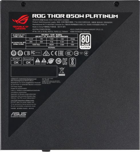 Immagine prodotto ASUS PSU Thor 850W Platinum II (850 W)