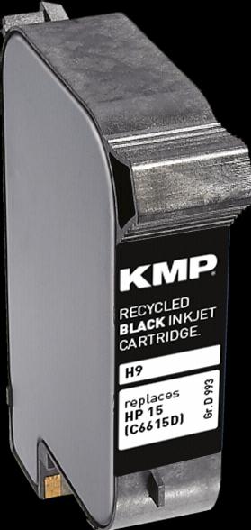 Productafbeelding KMP H9 inktcartridge compatibel met HP C 6615 D (BK)
