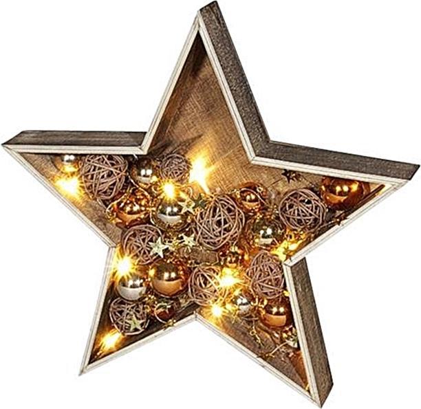 GuGus Holzstern "Christmas" mit 7 LED inkl. Timerfunktion