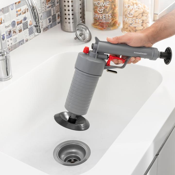 Immagine prodotto InnovaGoods Pistola ad aria compressa universale per la pulizia degli scarichi, con adattatori KlinGun