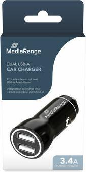 Produktbild MediaRange MRMA103-02 - Auto - Zigarettenanzünder - 5 V - Schwarz - Silber