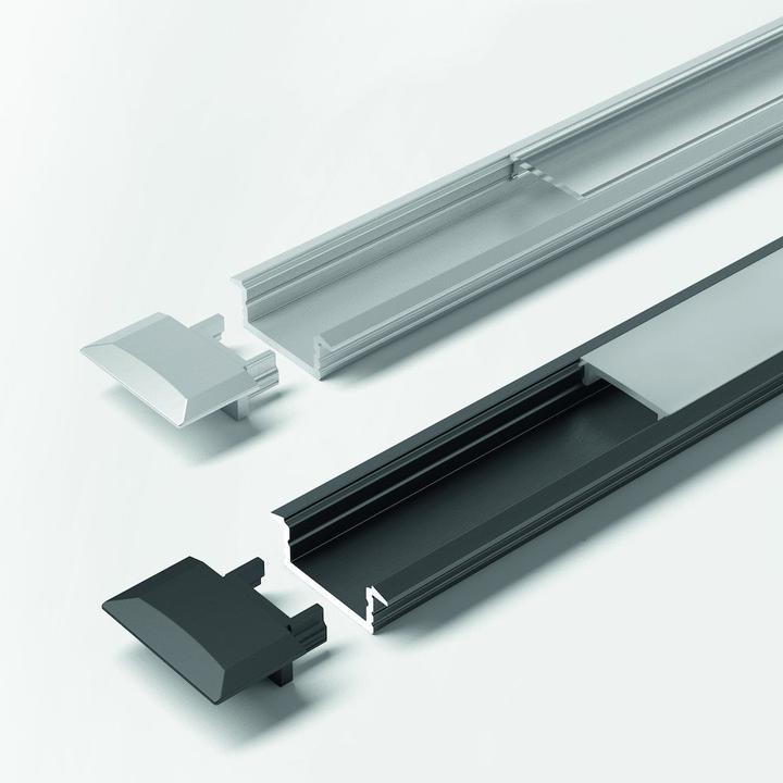 Halemeier ChannelLine C 10er Set schwarz L=3000 Profil
