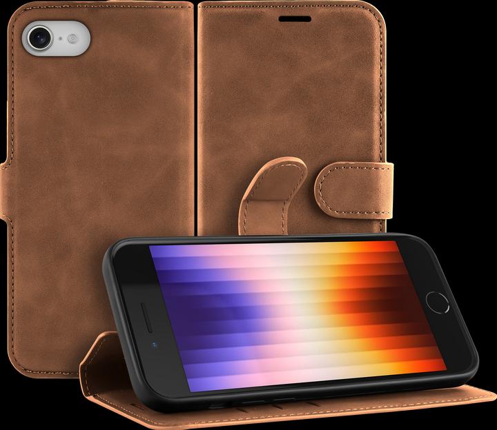 Cazy Premium wallet case for iPhone SE 2022, magnetic wallet case, card slots, stand - (Apple iPhone SE (3rd Gen))