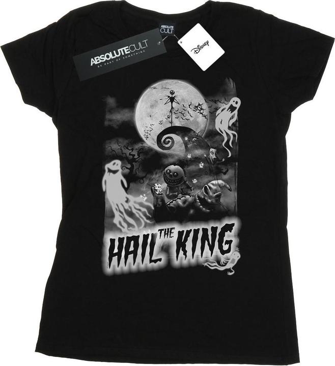 Actual product image Disney Womens/Ladies Nightmare Before Christmas Hail The King Cotton T-Shirt (XL)