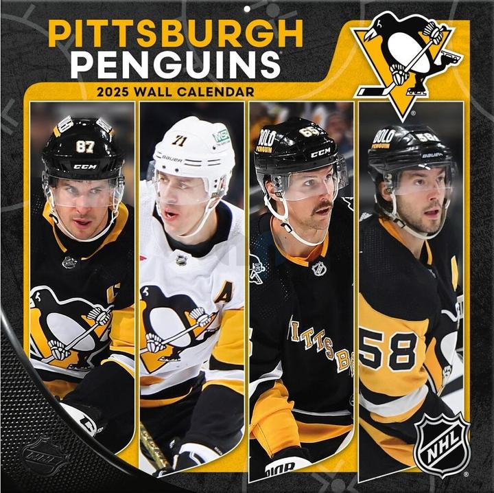 Image du produit NHL - Pittsburgh Penguins - Calendrier mural d'équipe 30,5 x 30,5 cm 2025 (30,5 x 30,5 cm, Français, Italien, Espagnol, Allemand, Anglais)