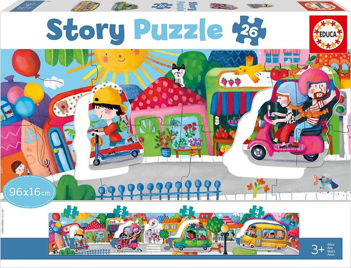Actual product image Educa Vehicles stories puzzle (26 pieces)