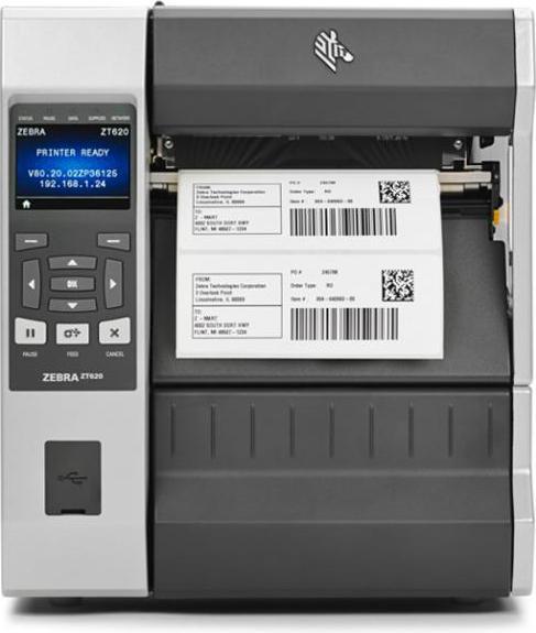 Actual product image Zebra ZT620 - Label printer - direct thermal / thermal transfer - roll (17.1 cm) (300 dpi)