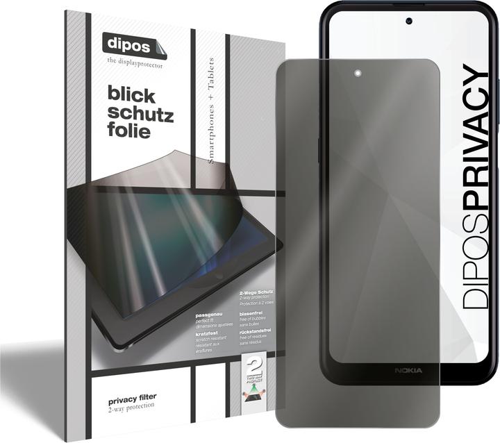 Dipos Blickschutzfolie 2-Way Anti-Shock (2 Stück, Nokia X100)