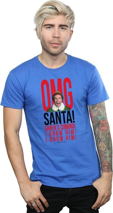 Immagine prodotto Elf OMG Santa I Know Him Maglietta Uomo (S)