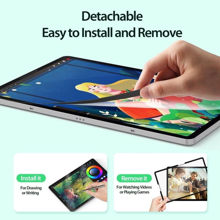 Produktbild Dux Ducis Naad Paperfeel Schutzfolie Tab S9 FE (X510/X516B) - Schwarz (1 Stück, Galaxy Tab S9 FE)