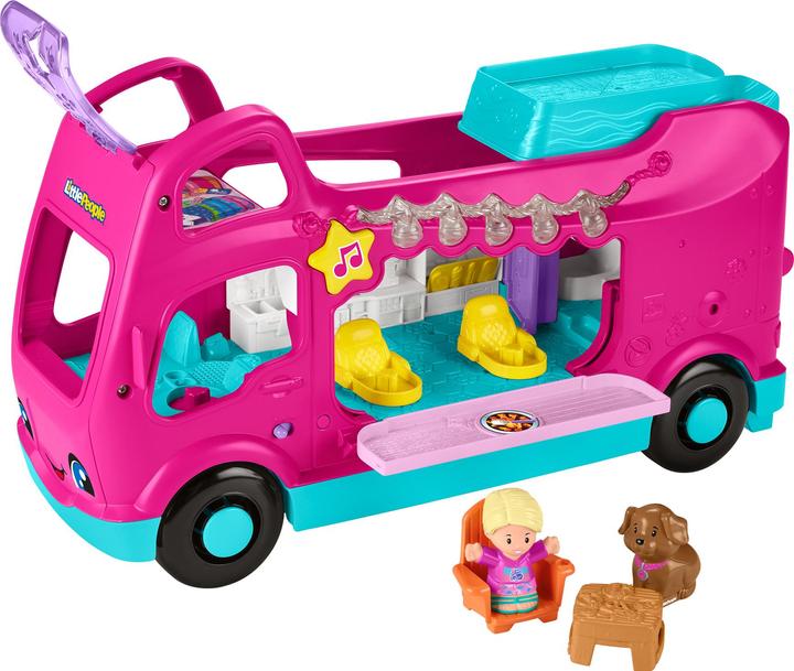 Actual product image Fisher-Price Little People Barbie Little Dreamcamper playset with lights and sounds, 2 figures (85)