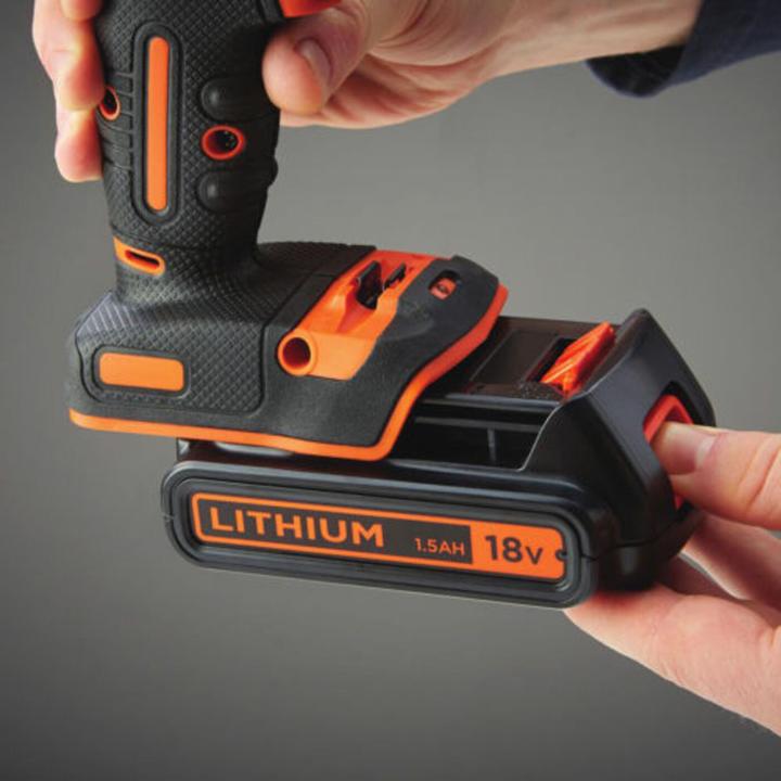 Actual product image Black & Decker Cordless screwdriver drill (Rechargeable battery operated)