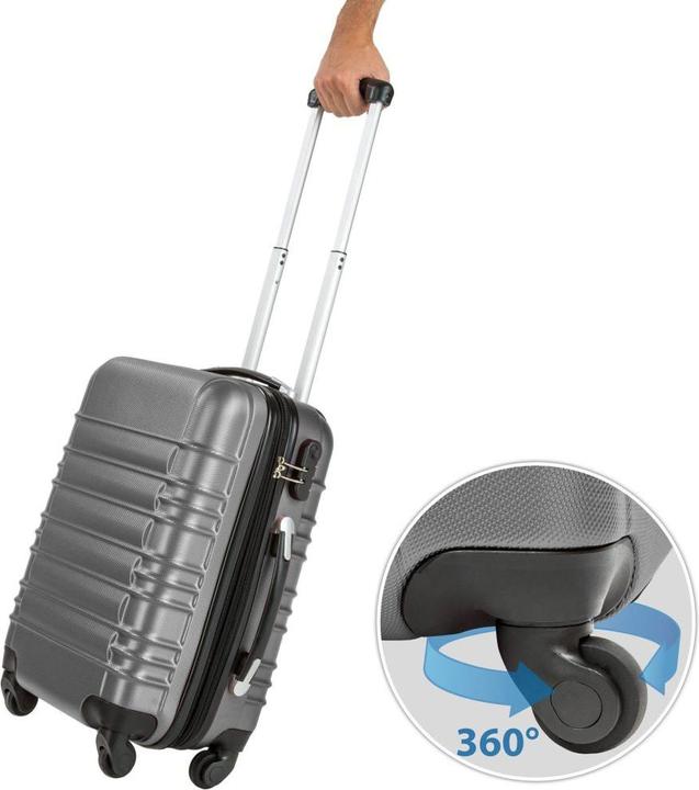 Produktbild tectake Hartschalenkofferset (106 l, Handgepäck (bis 50l), M (50 - 90l), L (90 - 115l))