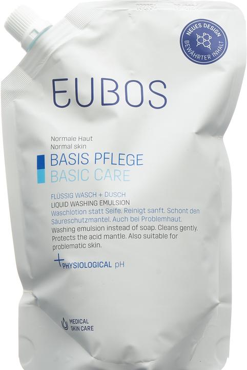 Eubos Soap liquide unscented blue refill liq (400 ml)