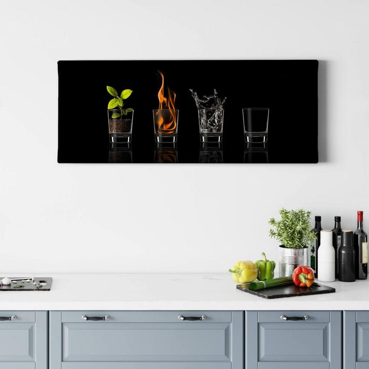 Actual product image Trenddeko Frutos Vargas - The Four Elements - Panorama (60 x 20 cm)
