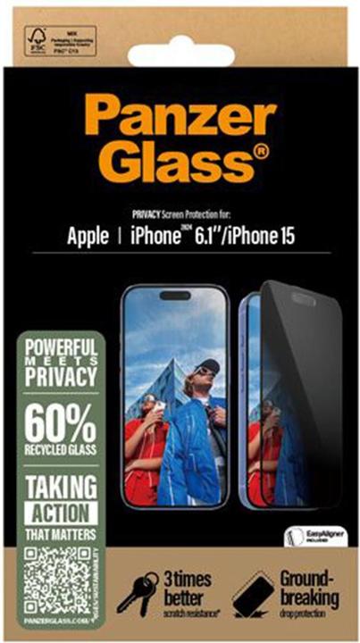 Produktbild PanzerGlass Ultra-Wide Fit (1 Stück, Apple iPhone 16, Apple iPhone 15)