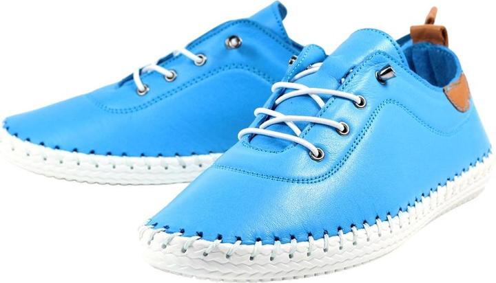 Actual product image Lunar Womens/Ladies St Ives Leather Plimsolls (40)
