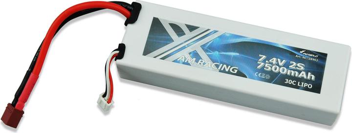 Image du produit Amewi Batterie 2S 7.4V 7500mAh 30C Hardcase, DEANS (7.40 V, 7500 mAh)