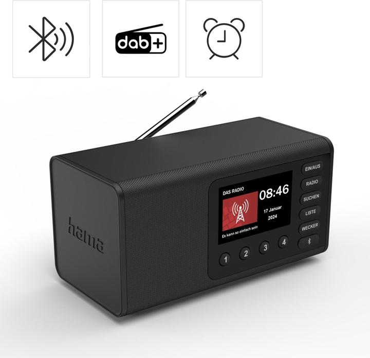 Image du produit Hama DR1001BT (FM, DAB+ DAB, DAB, Bluetooth)