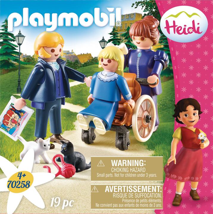 Produktbild Playmobil Clara mit Vater und Fräulein Rottenmeier (70258, Playmobil Heidi)