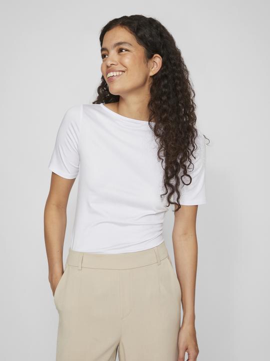 Actual product image Vila Boat-neck top with short sleeves (XS)