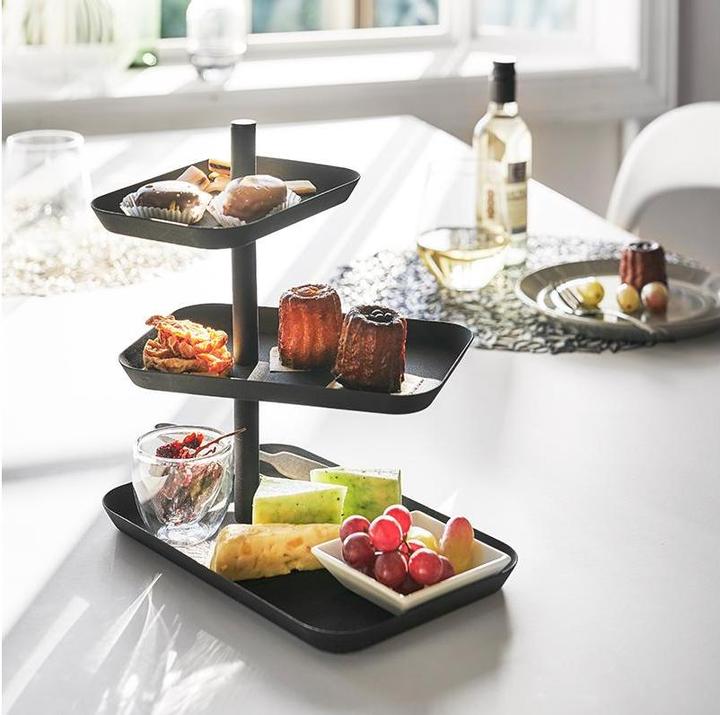 Produktbild Yamazaki 3-stöckige Etagere mit drehbaren Ablagen TOWER