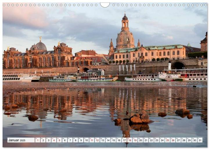 Produktbild Von Dresden bis Hamburg - die Elbe. (Wandkalender 2025 DIN A3 quer), Monatskalender (A3, Deutsch)