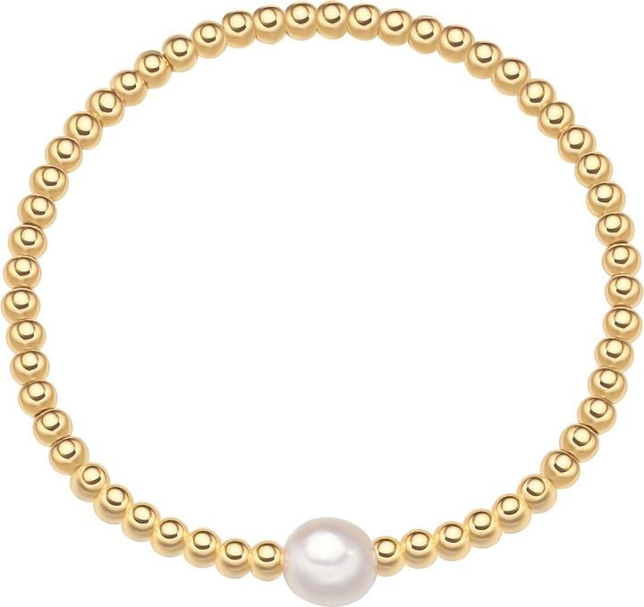 Immagine prodotto Yokoamii Bracciale da donna con perle in lega di metallo - 36466 (21 cm, Lega metallica)