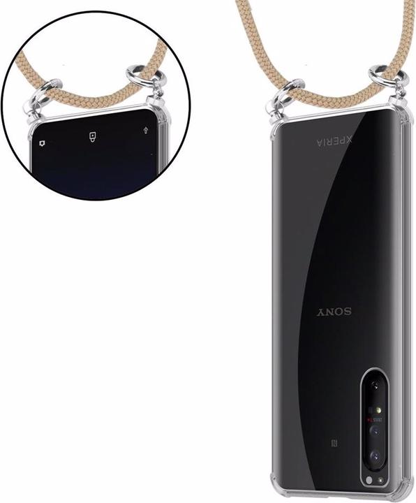 Produktbild Cadorabo TPU Handy Kette SILBER Cover