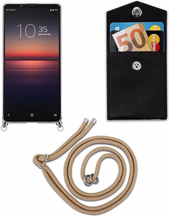 Produktbild Cadorabo TPU Handy Kette SILBER Cover