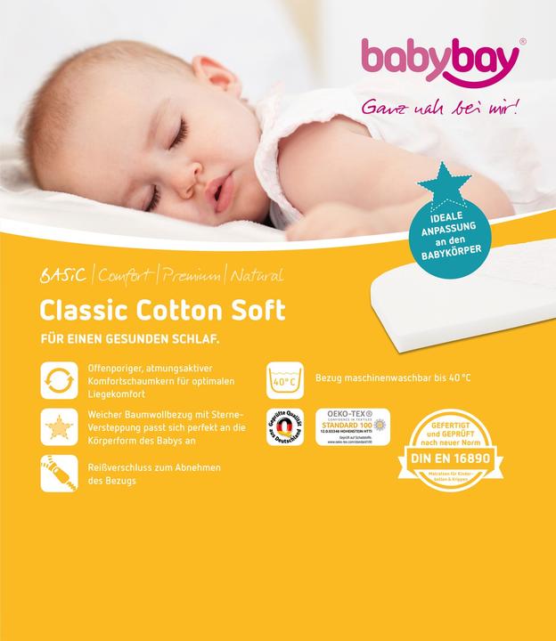 Actual product image Babybay Classic Cotton Soft (81 x 41.5 cm)
