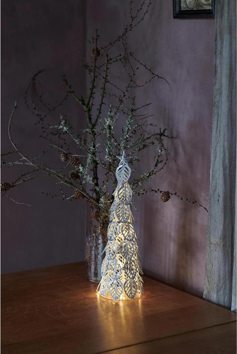 Image du produit Sirius Décoration de table LED Kirstine 43 cm Arbre de décoration argenté